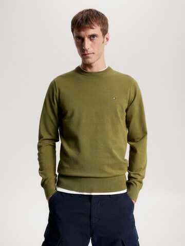 TOMMY HILFIGER Trui in Groen: voorkant