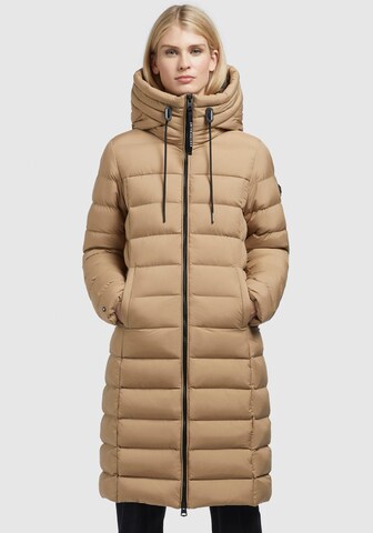khujo Winter Coat in Beige: front