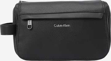 Calvin Klein Laundry Bag in Black: front