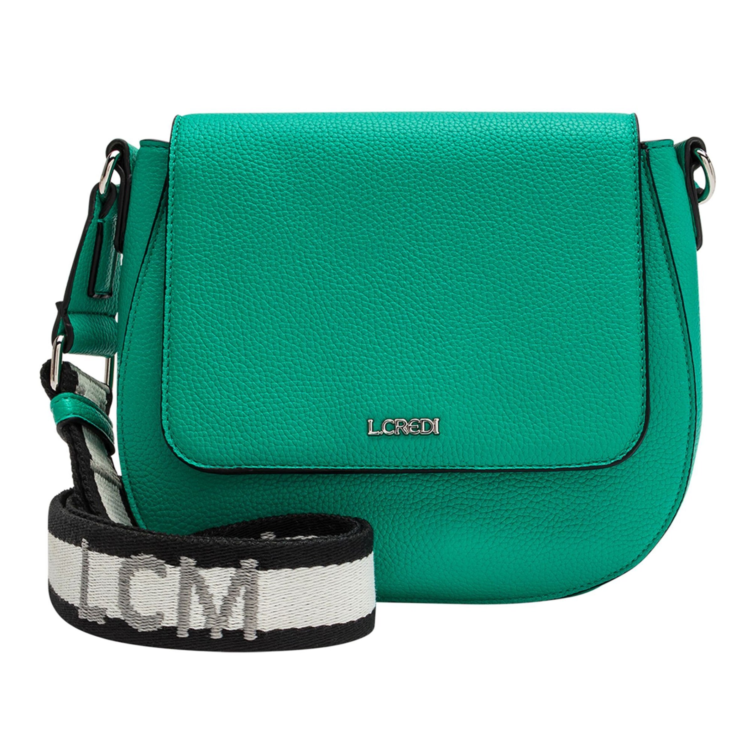 Sac à bandoulière 'Kristie' L.CREDI en vert : devant