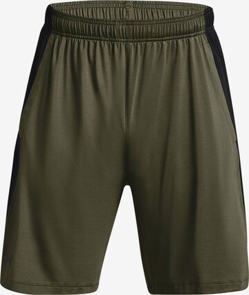UNDER ARMOUR Regular Athletic Pants 'Tech Vent' in Green: front
