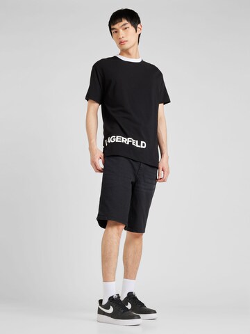 Springfield Regular Shorts 'RECONSIDER' in Schwarz