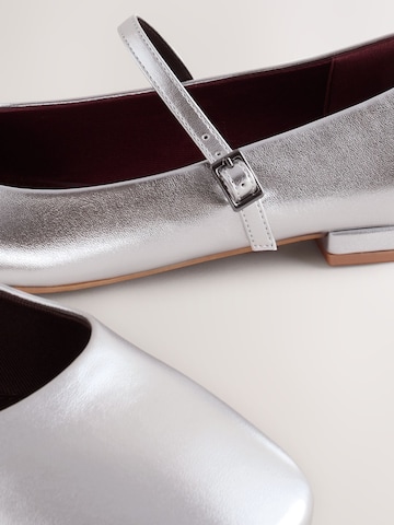 Next Strap ballerina 'Forever Comfort' in Silver