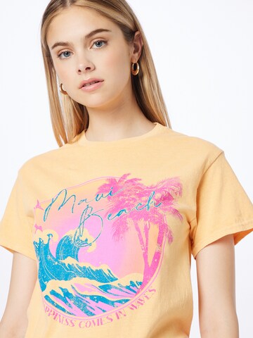 Tricou 'MAUI BEACH' de la River Island pe portocaliu