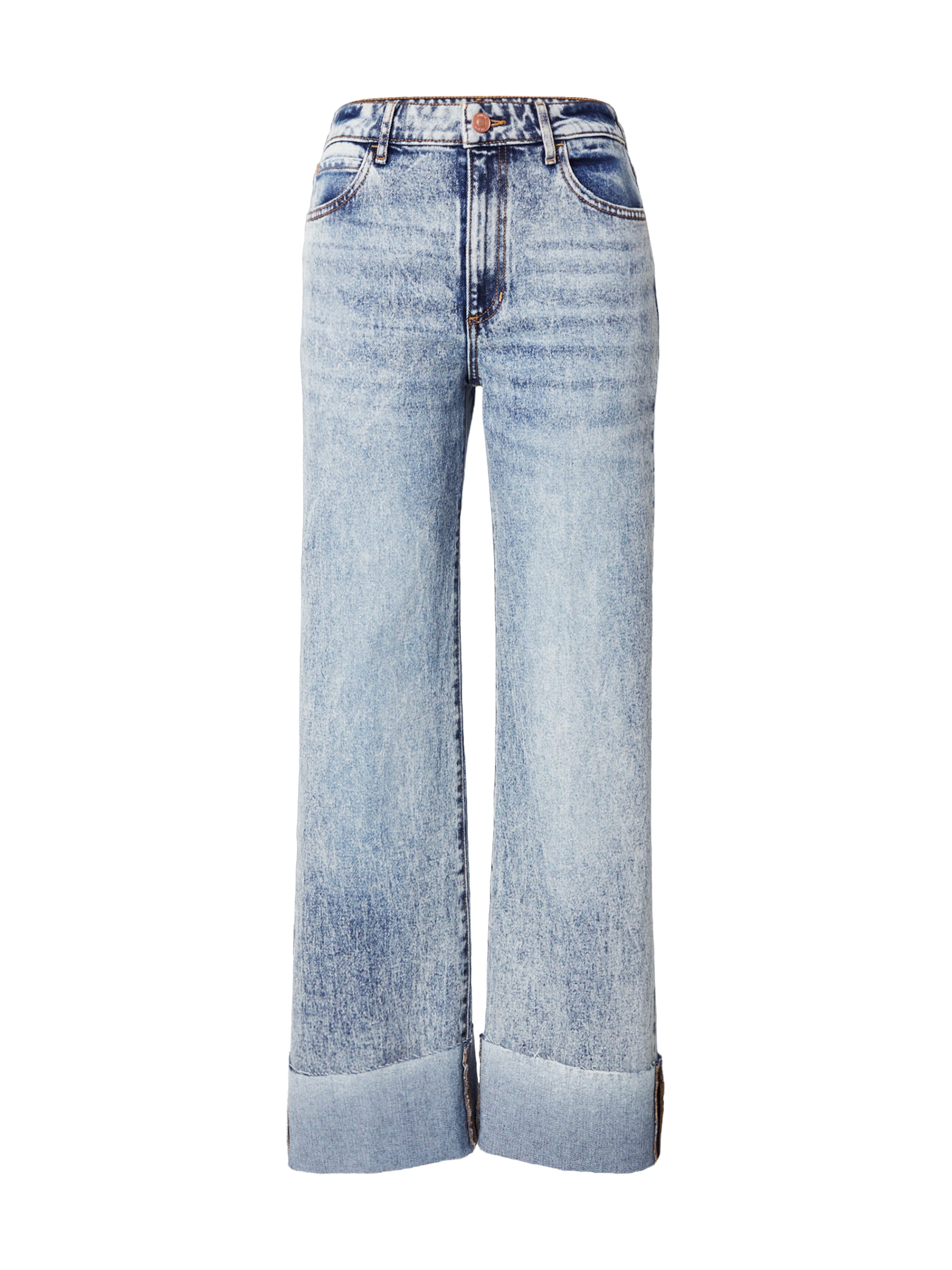 GUESS Wide leg Τζιν 'Rey' σε μπλε: μπροστά