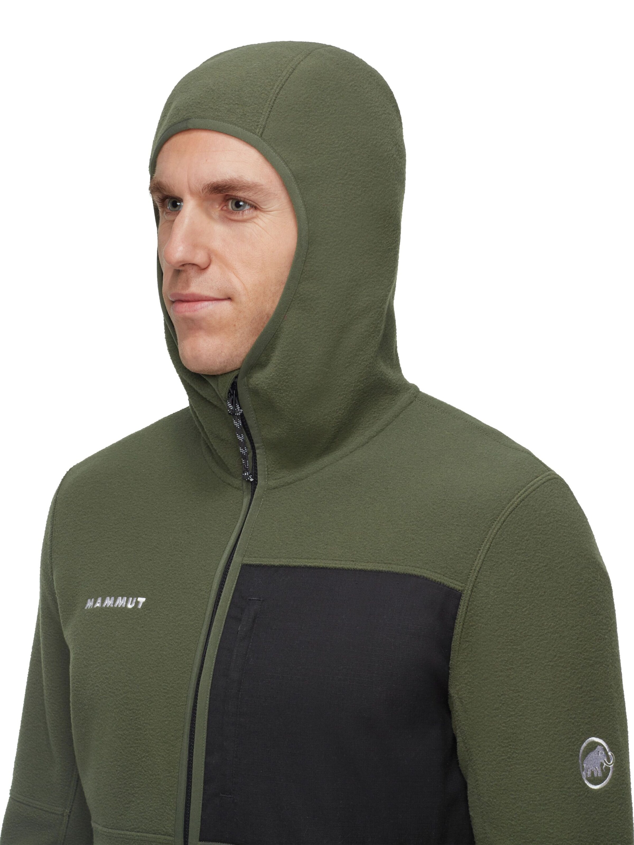MAMMUT Athletic Fleece Jacket 'Tamaro' in Green