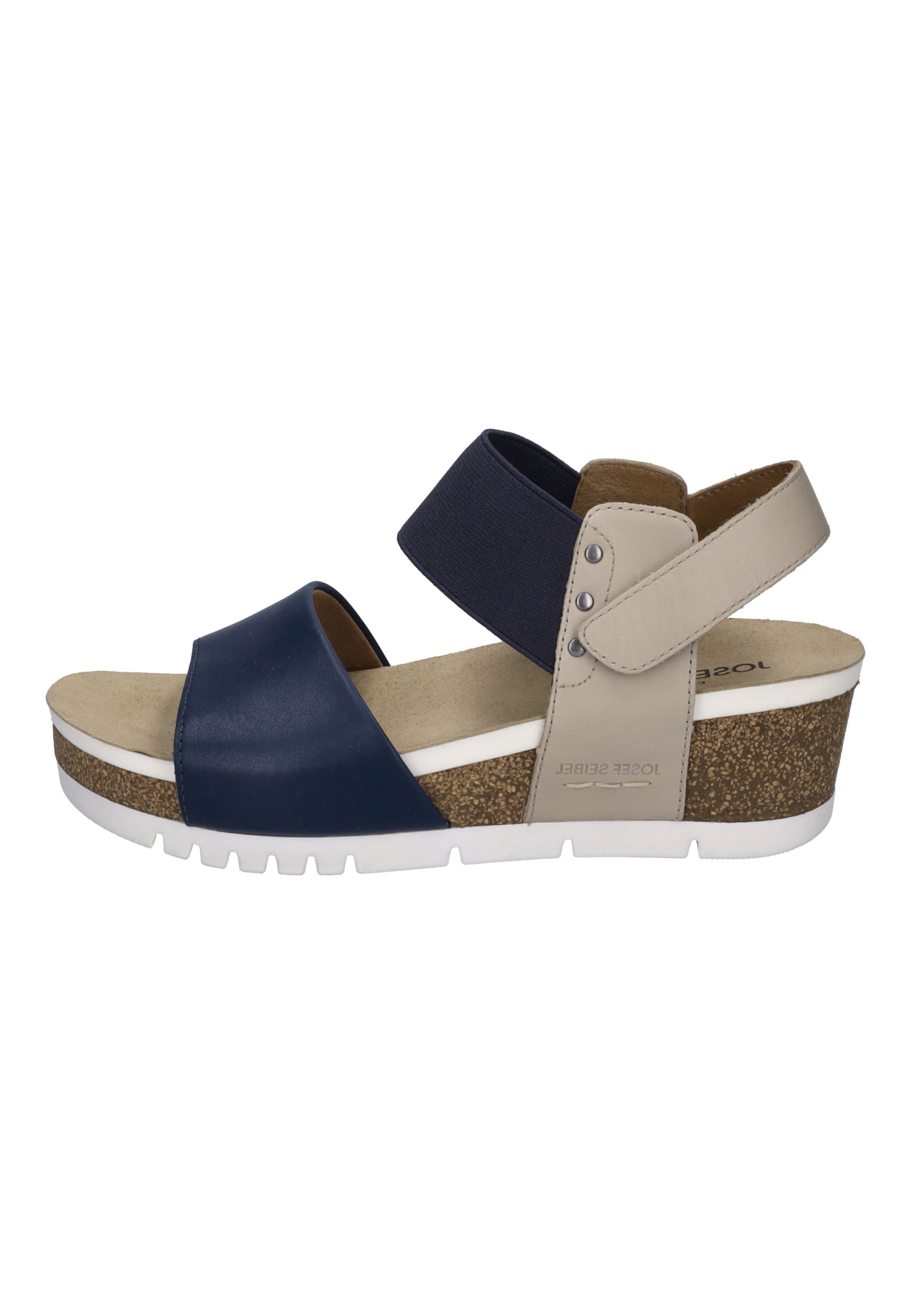 JOSEF SEIBEL Sandaal 'Quinn 09' in 36 in de kleur Beige / Donkerblauw, Productweergave