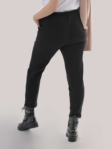 LEAFLETIC Regular Trousers 'Leafletic Women’s Long Length Trousers' in Black