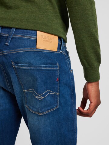 REPLAY Slimfit Jeans 'ANBASS' in Blauw