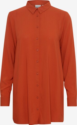Camicia da donna ' IHMAIN ' di ICHI in arancione: frontale
