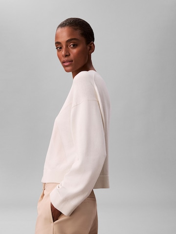 Calvin Klein Jeans Πουλόβερ σε λευκό