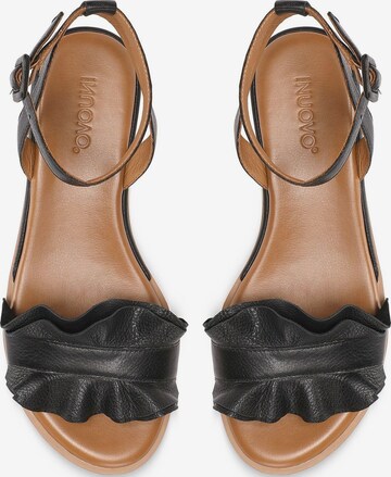 INUOVO Strap Sandals in Black