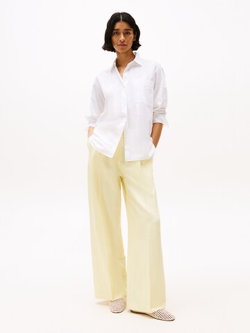 Wide Leg Pantalon à pince TOMMY HILFIGER en beige