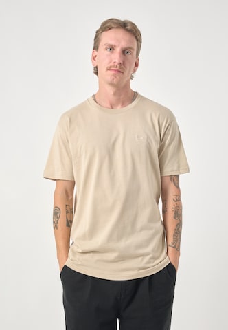 Cleptomanicx Shirt 'Ligull' in Brown: front