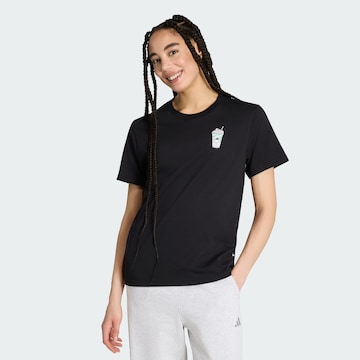 ADIDAS SPORTSWEAR - Camiseta funcional 'Food' en negro: frente