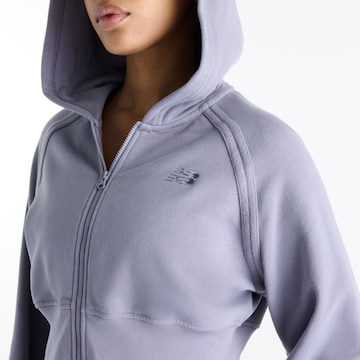 new balance Tussenjas 'Brushed Coastal Fleece Full Zip' in Grijs