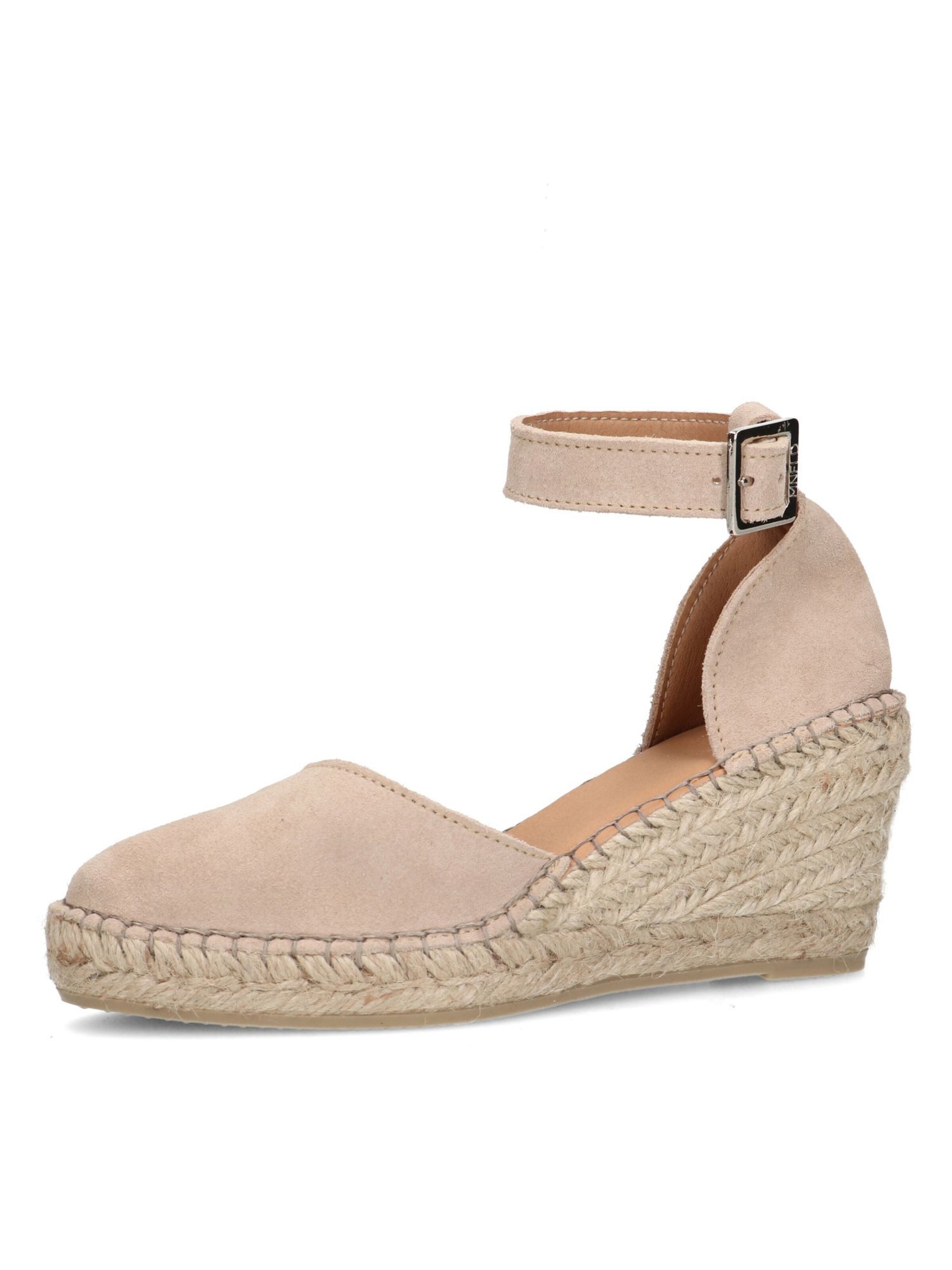 Sandales MANFIELD en beige : devant