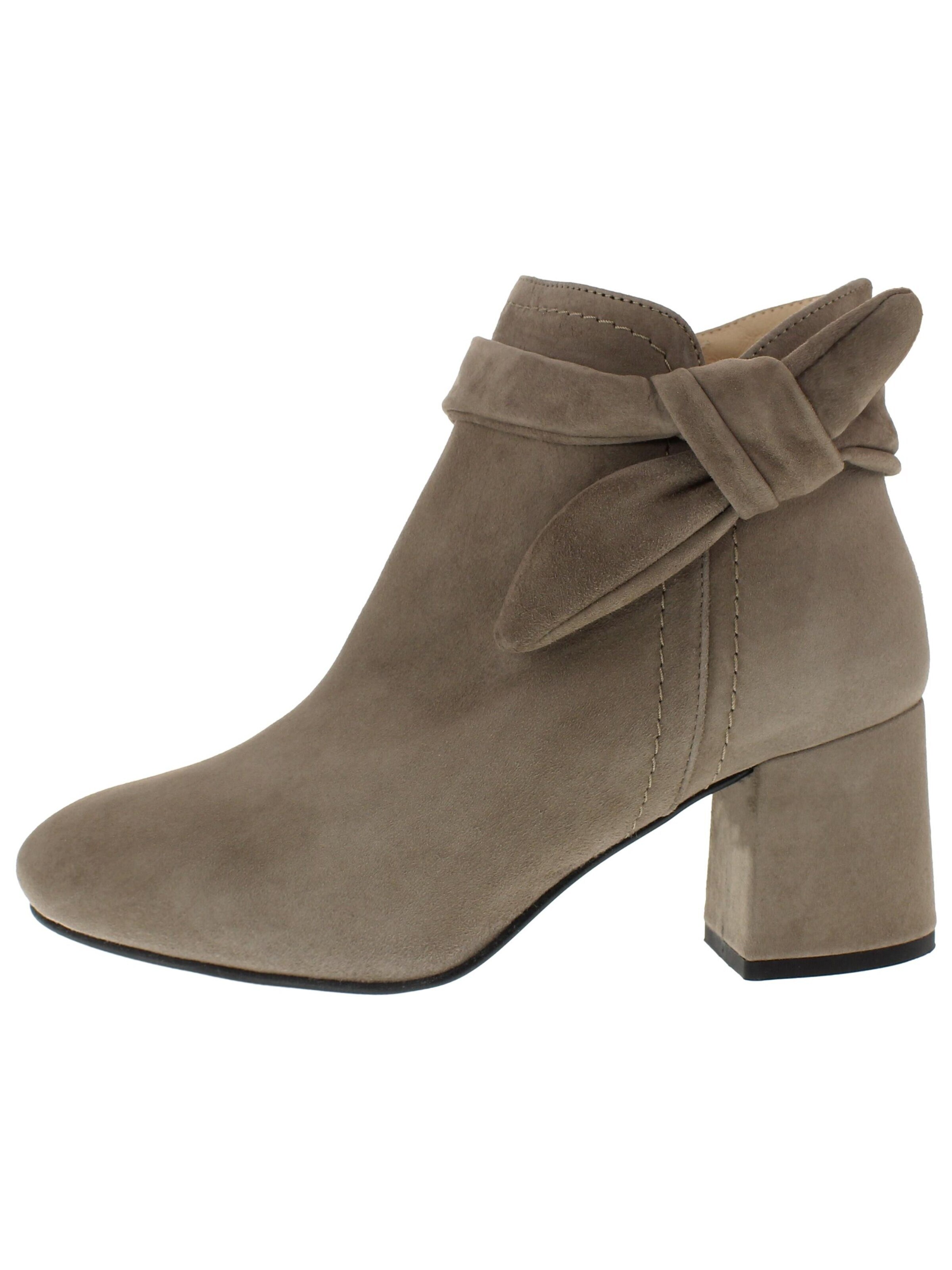 XAVER LUIS Schuhmanufaktur Booties 'RINA - edle Stiefelette mit Blockabsatz' in 36 in Muddy colored, Item view