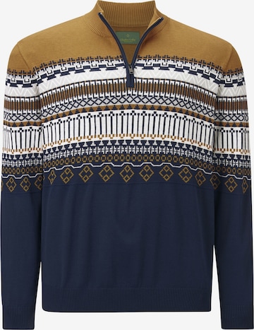 Charles Colby Sweater ' Earl Senan ' in Blue: front