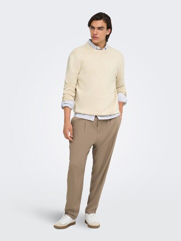 Only & Sons Pullover 'TING ' in Weiß