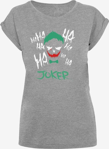 F4NT4STIC T-Shirt 'Suicide Squad Joker' in Grau: Vorderseite