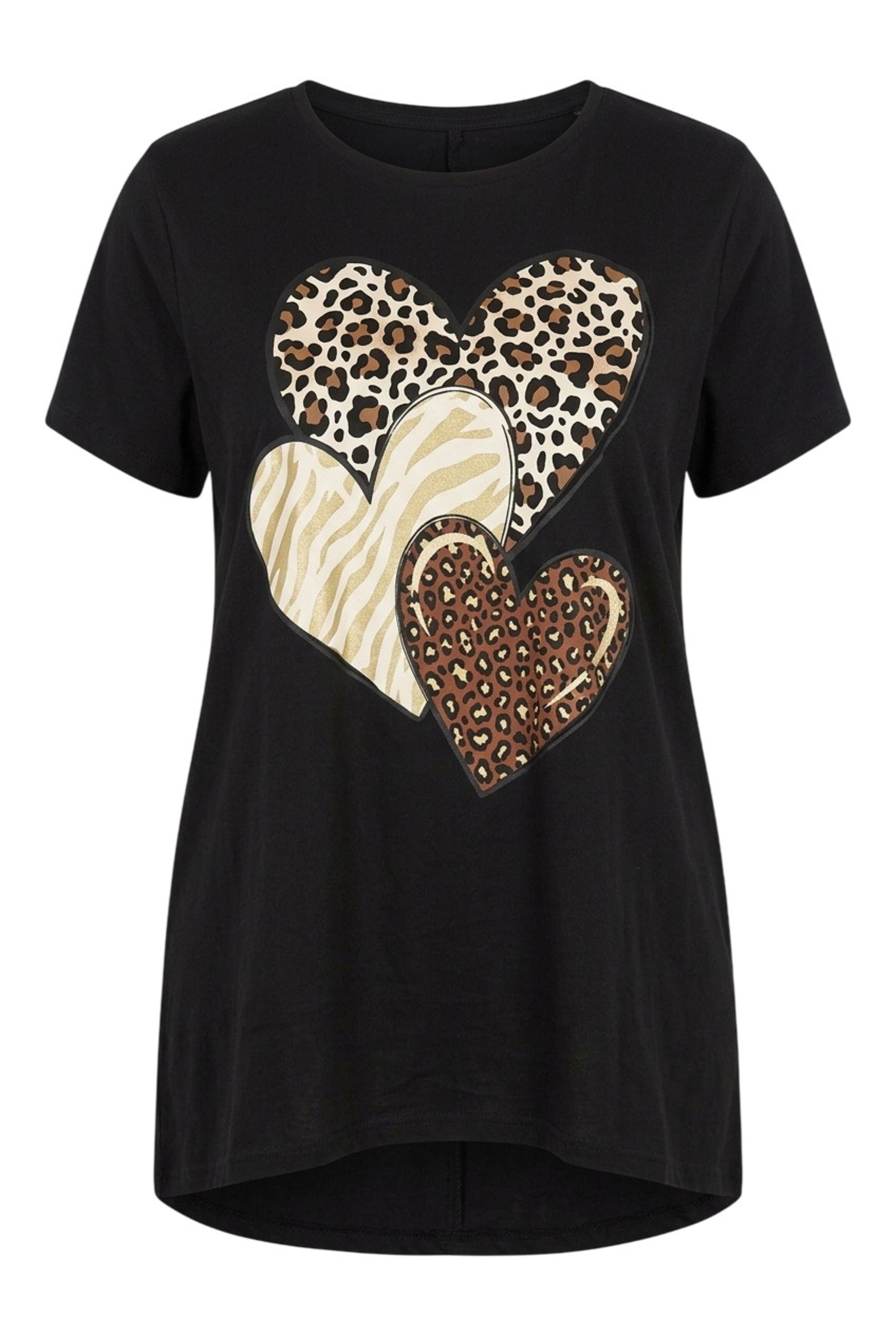T-shirt Stil Diva en noir : devant