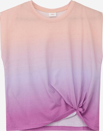 T-Shirt s.Oliver en violet : devant