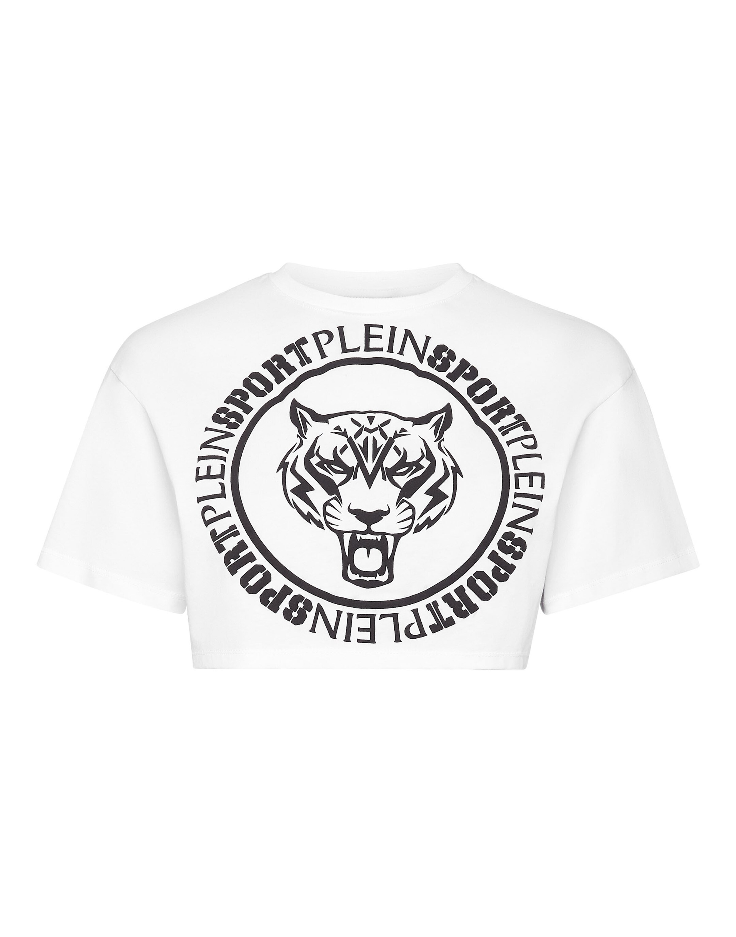 Top di Plein Sport in bianco: frontale