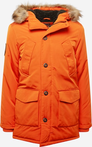 Superdry Winterparka 'Everest' in Oranje: voorkant