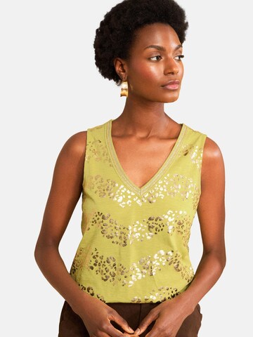 love & roses Top in Grün: Vorderseite