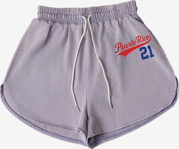 GORHEY Loose fit Pants 'Lounge Beach Vacation' in Purple: front