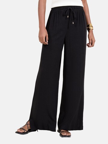 Lipsy Широкий Штаны в Черный: спереди