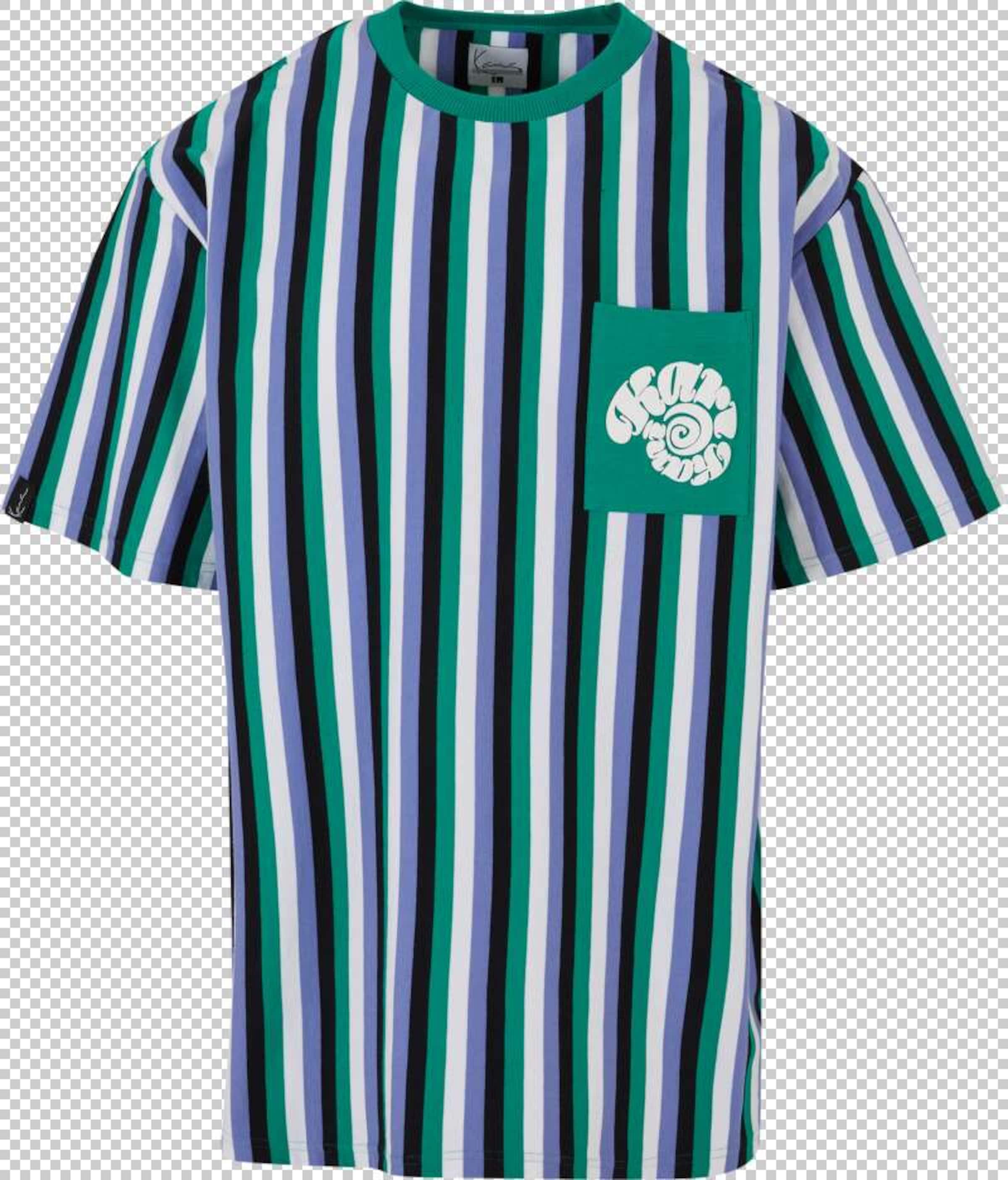 Karl Kani Shirt in Green / Purple / Black / White, Item view