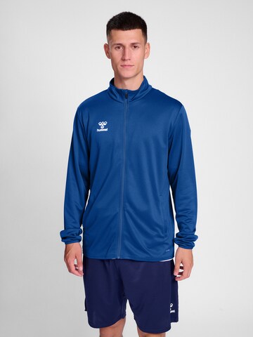 Hummel Sportsweatvest 'ESSENTIAL' in Blauw: voorkant