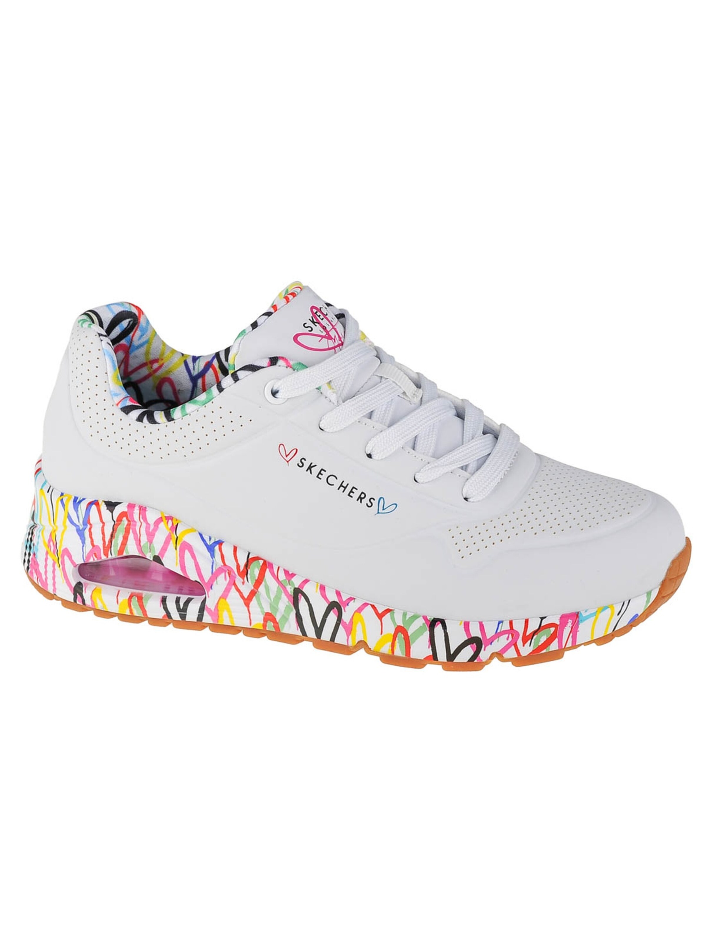 balta SKECHERS Sportbačiai be auliuko 'Uno-Loving Love'