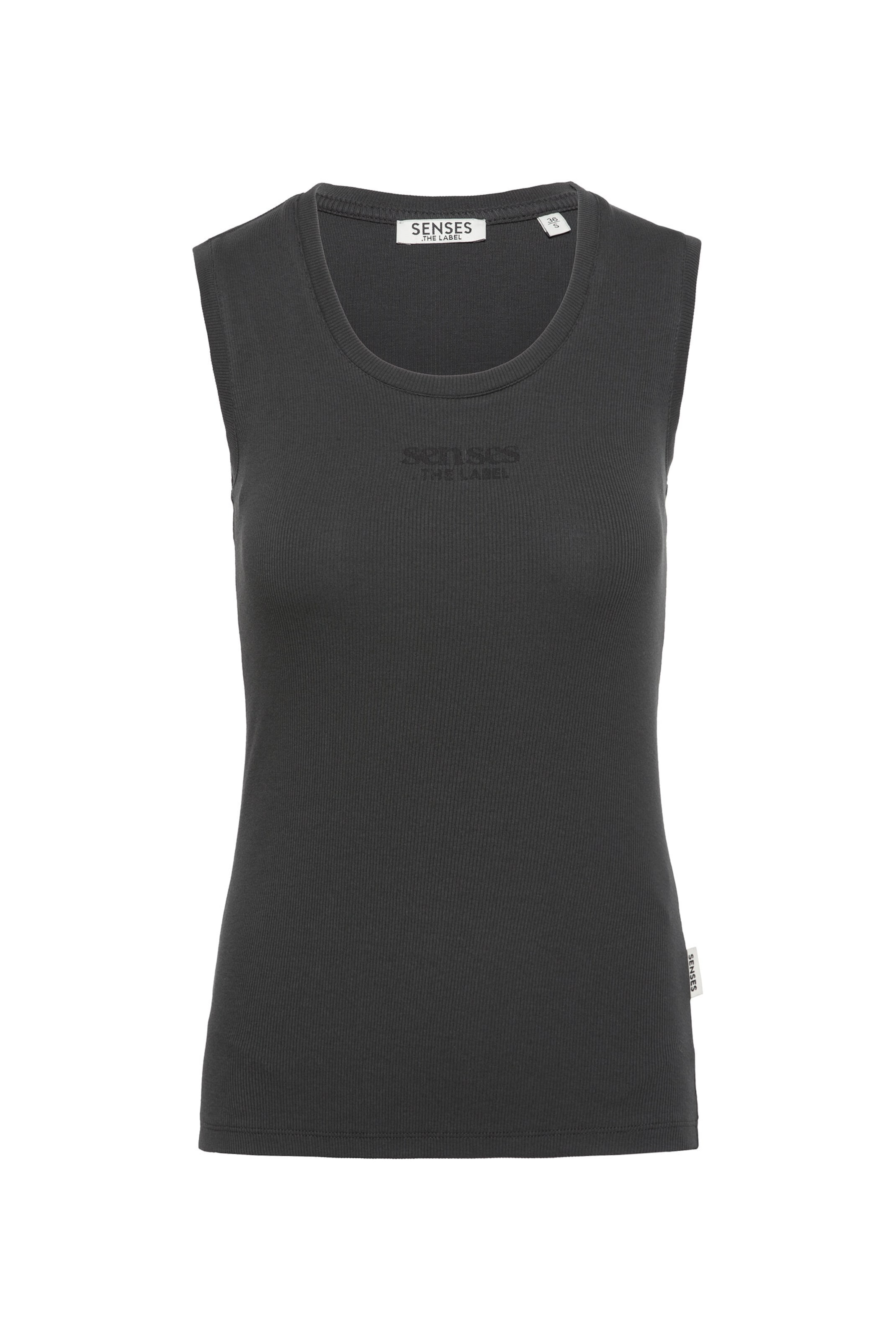 SENSES.THE LABEL Top in Grey: front