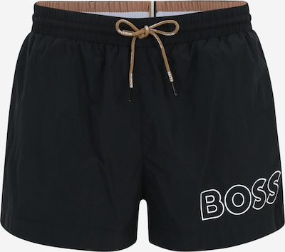 BOSS Uimashortsit 'Mooneye' värissä musta / valkoinen, Tuotenäkymä