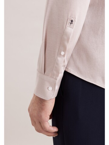 SEIDENSTICKER Regular Fit Businesshemd in Beige
