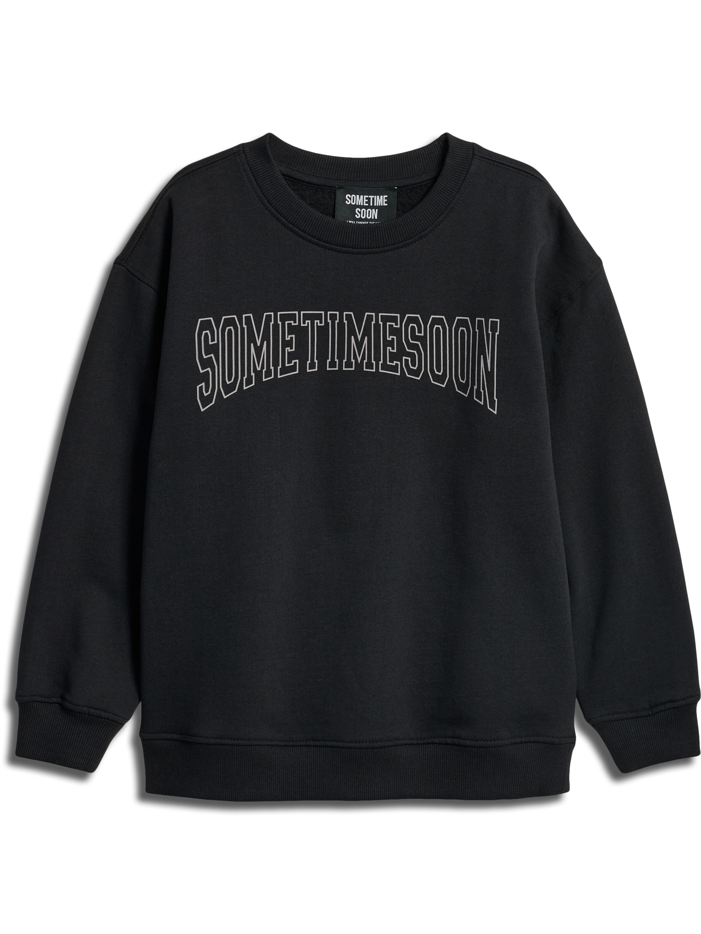 SOMETIME SOON Суичър 'Winters' в черно: отпред