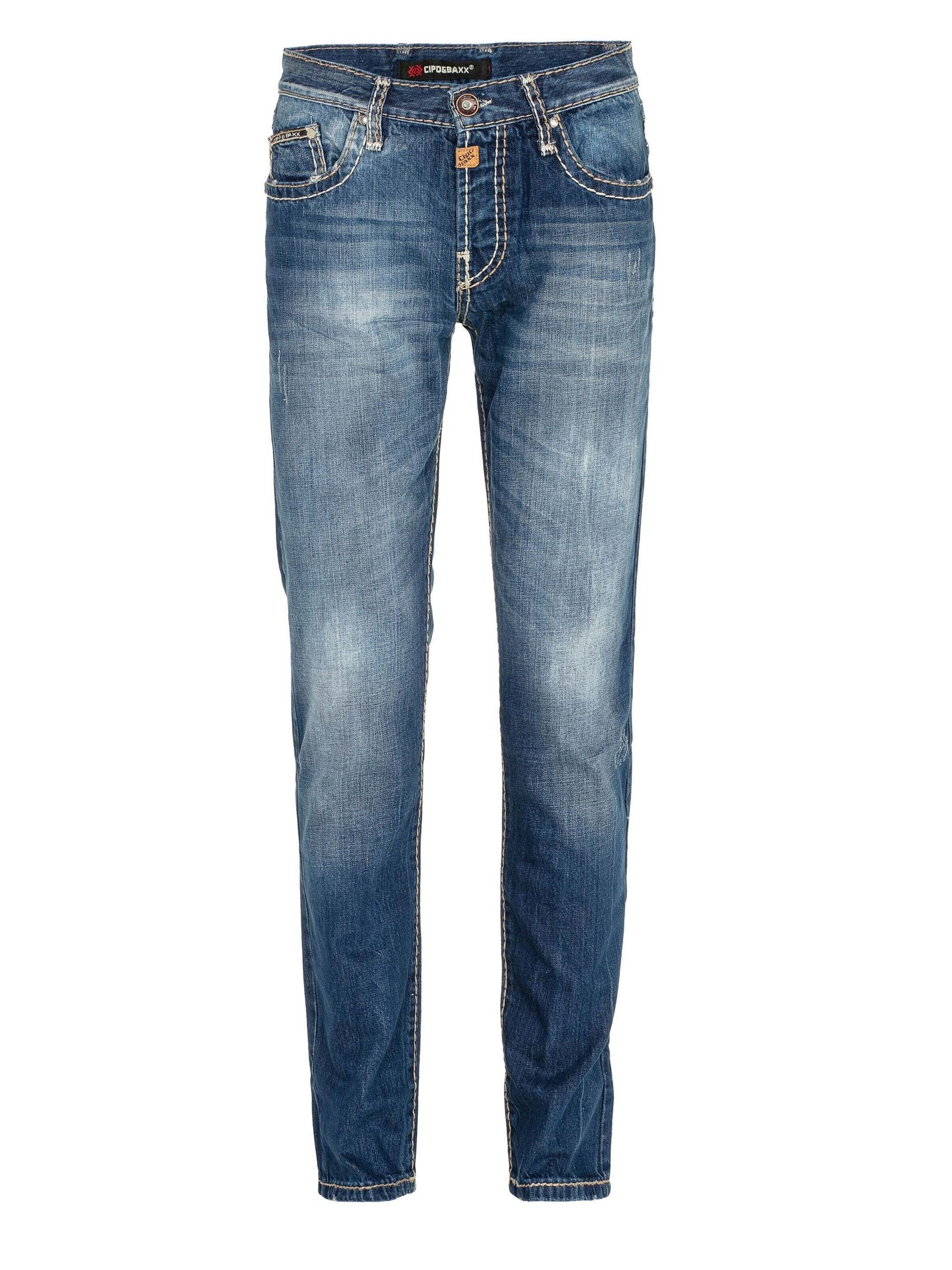 CIPO & BAXX Slimfit Jeans in Blau: Vorderseite