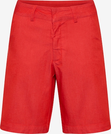 Kaffe Regular Broek 'Lea' in Rood: voorkant