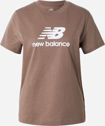 new balance T-Shirt 'Essentials' in Braun: Vorderseite