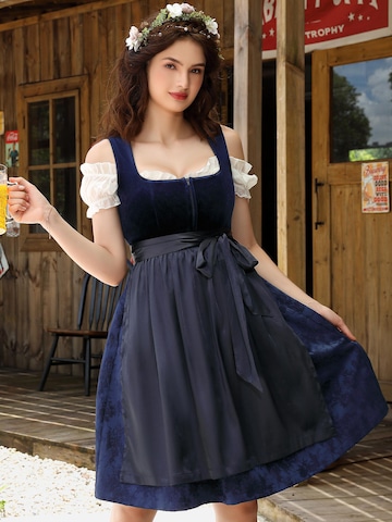 Yesfashion Dirndl in Blue