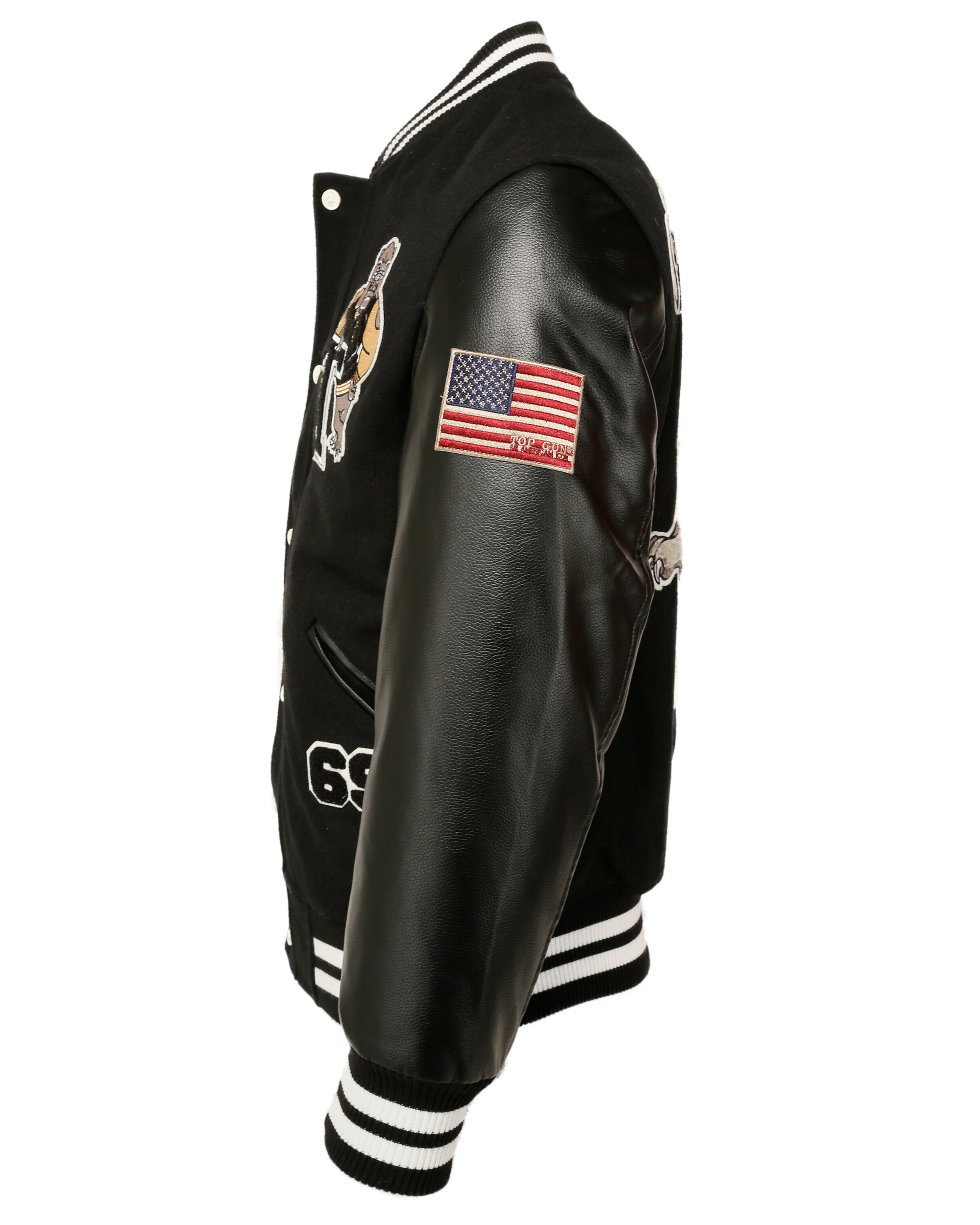 TOP GUN Tussenjas in Zwart