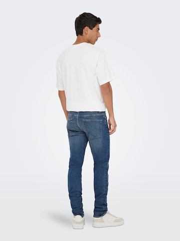 Coupe slim Jean 'ONSLoom' Only & Sons en bleu