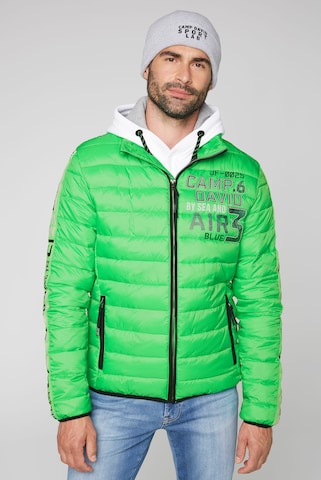 CAMP DAVID Winter Jacket in Green: front