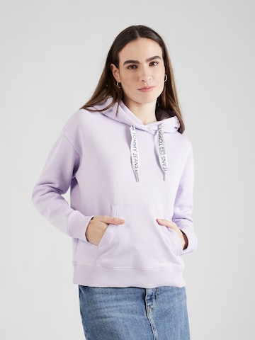 Tommy Jeans Sweatshirt i lila: framsida