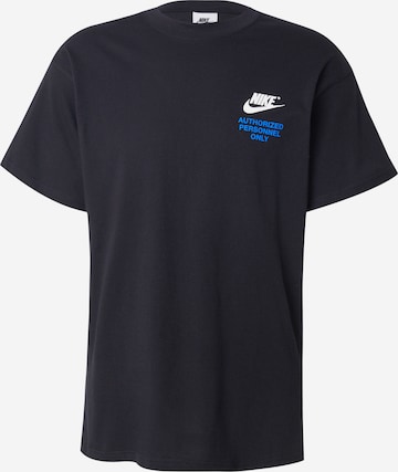 T-Shirt Nike Sportswear en noir : devant