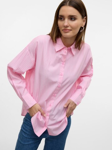 Chemisier 'VMFanni' VERO MODA en rose
