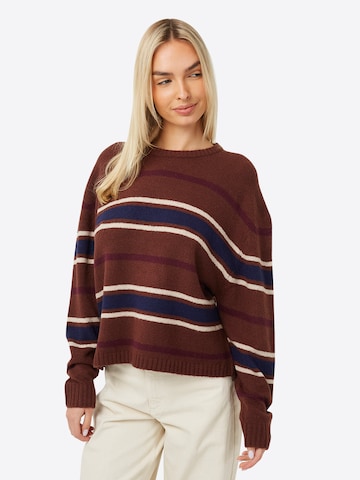 Pull-over BRAVE SOUL en marron : devant